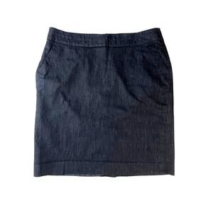 Ann Taylor Loft Petite, Size 12P, Blue Skirt Looks Like Denim